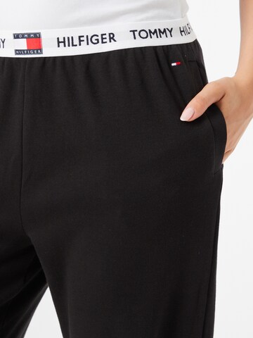 Effilé Pantalon de pyjama Tommy Hilfiger Underwear en noir