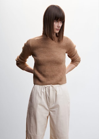 MANGO Tapered Hose 'Teo' in Beige