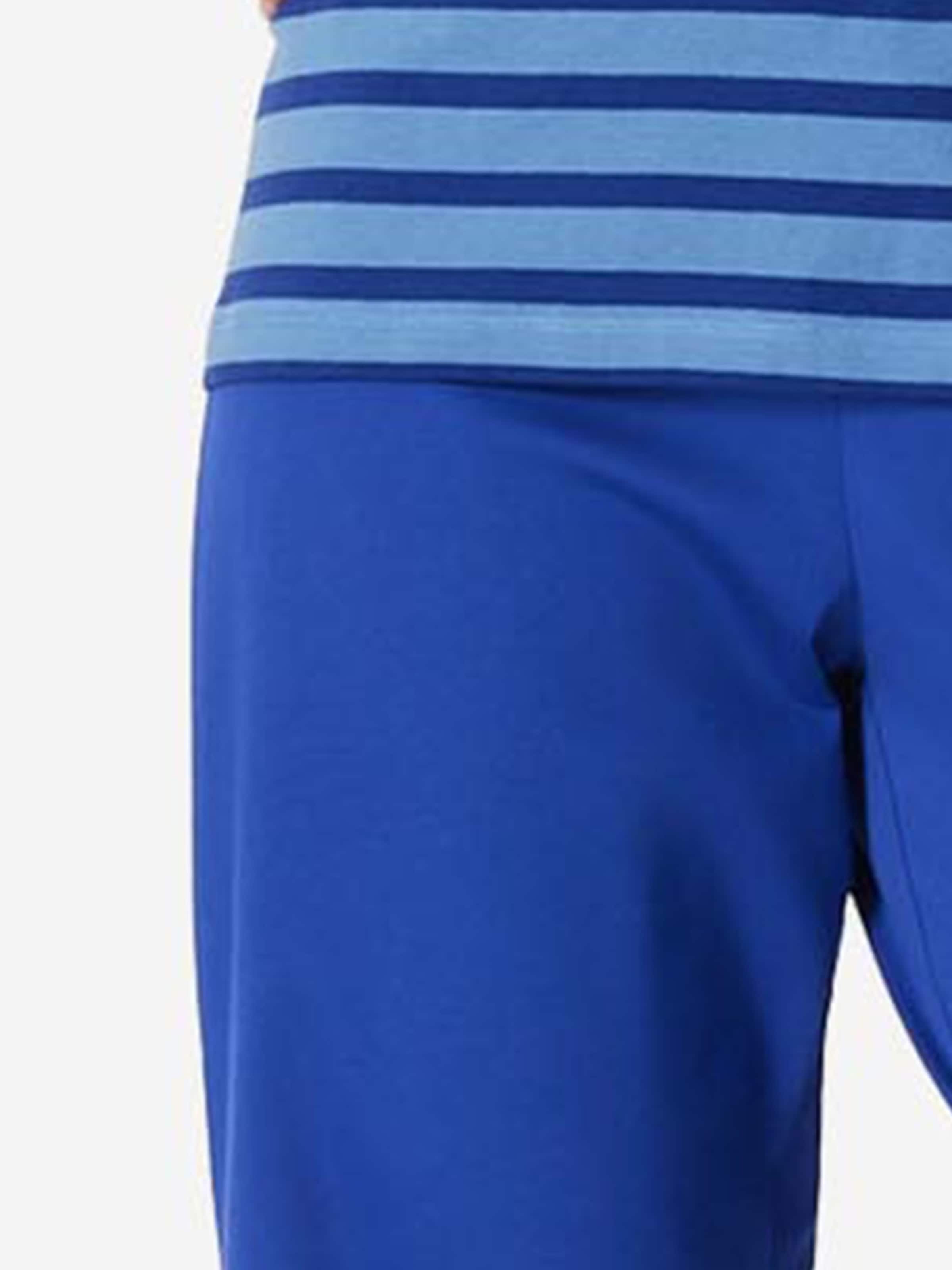 SCHIESSER Pyjama 'Casual Essentials'‌‌‌ in Blau