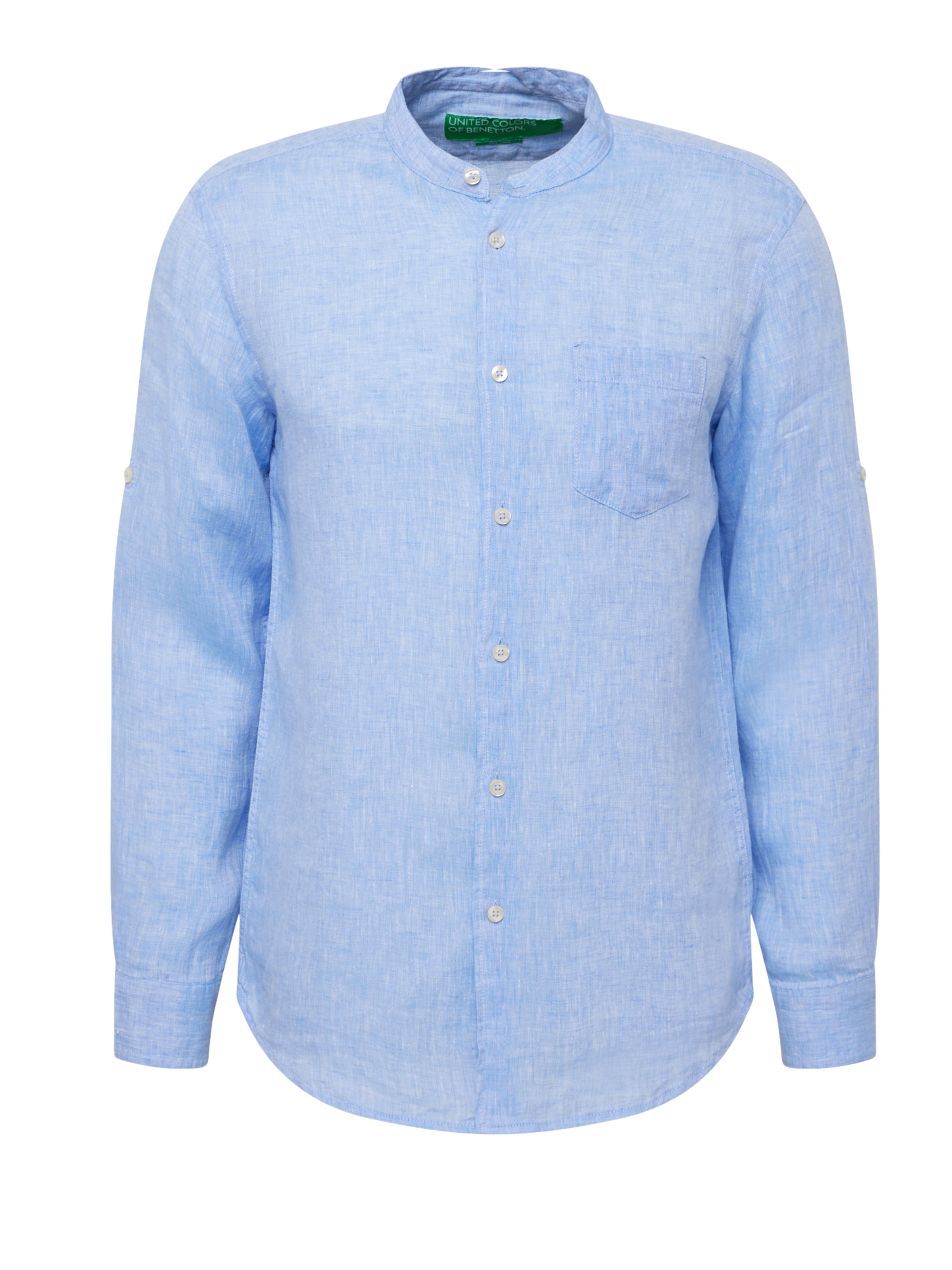 UNITED COLORS OF BENETTON Regular fit Риза в синьо: отпред