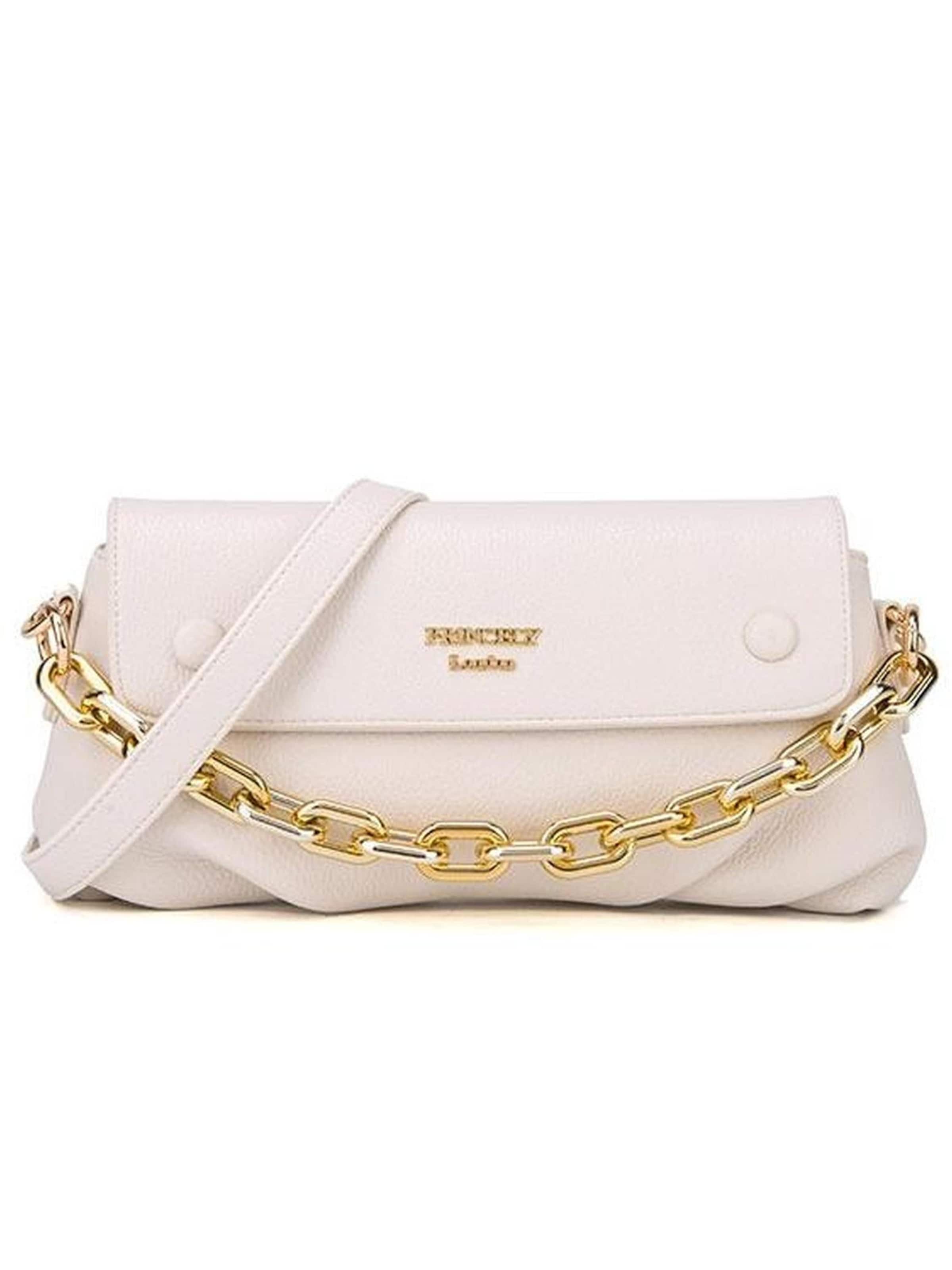 Princely London Schoudertas 'Laura' in Wit: voorkant