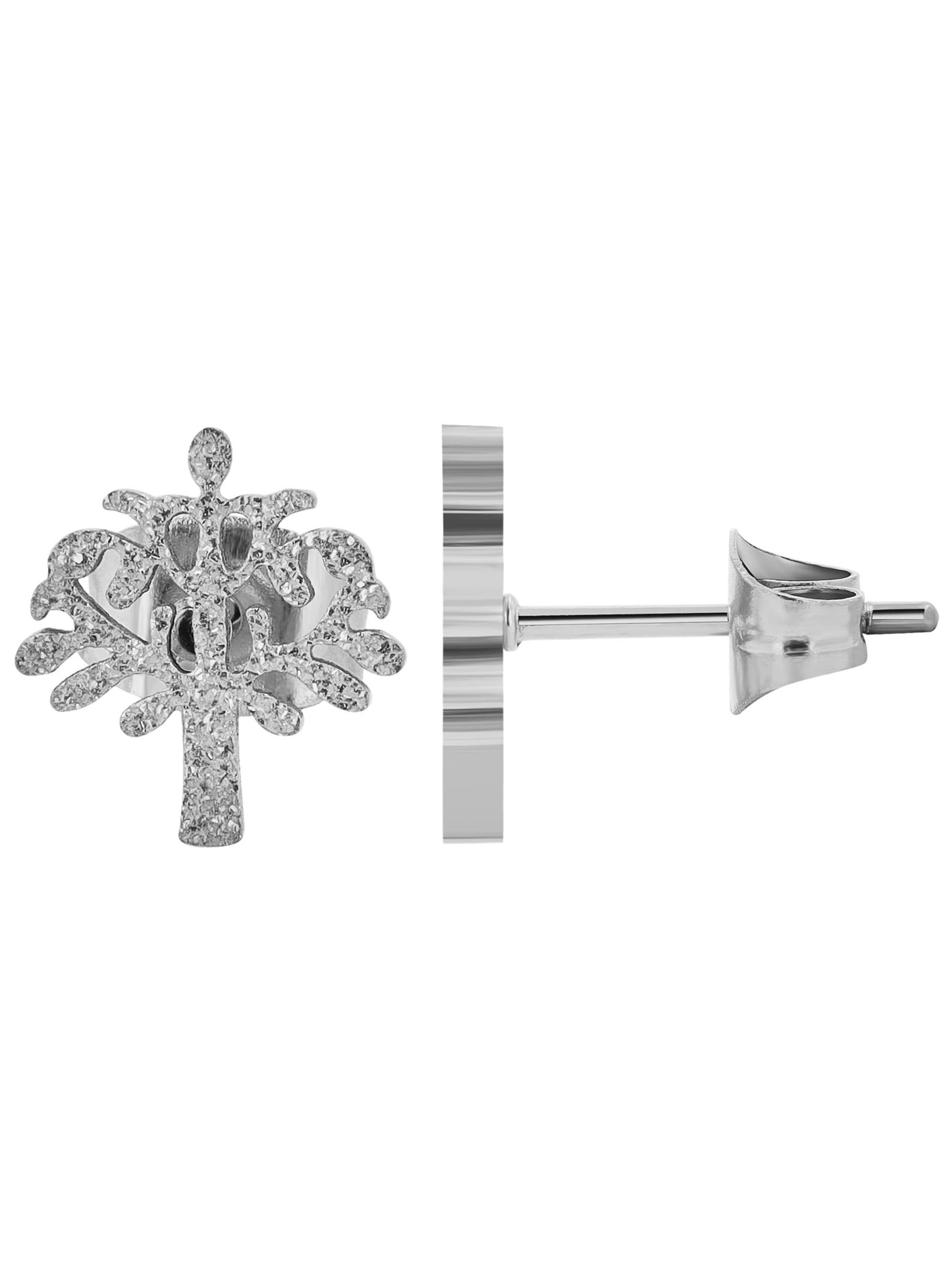 Akzent Jewelry Set 'Edelstahl silber' in Silver: front