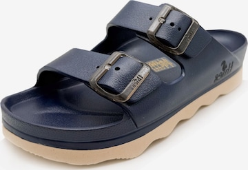 thies Mules 'thies 1856 ® Ecofoam Double Sandal' in Blue: front