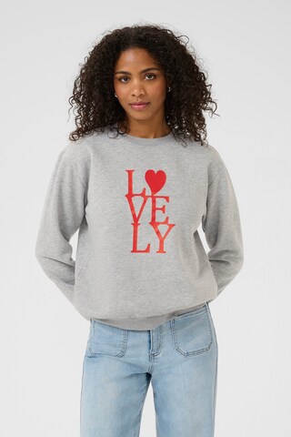 Kaffe Sweatshirt 'Anno' in Grau: Vorderseite