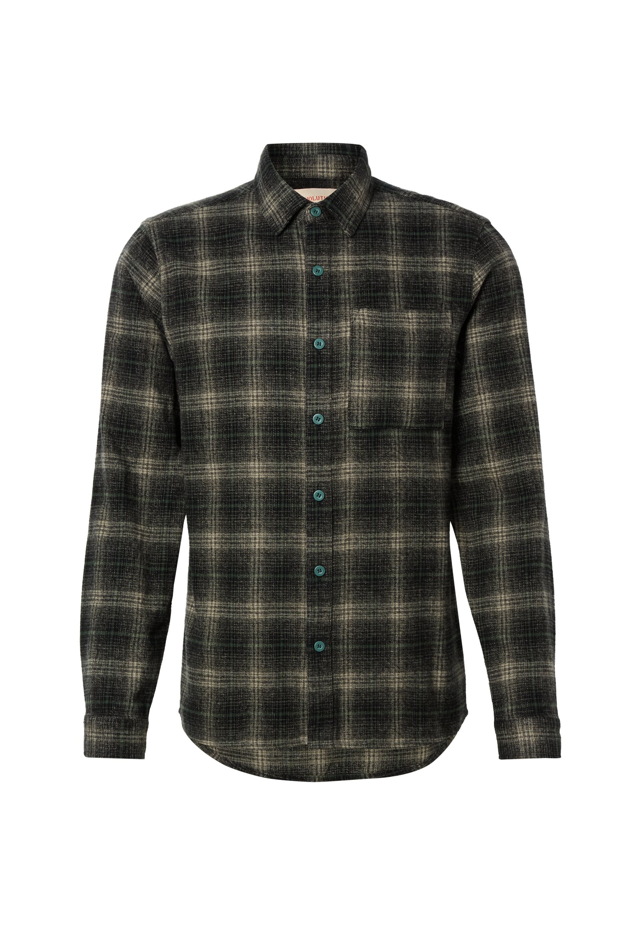 Revolution Regular fit Button Up Shirt in Green: front
