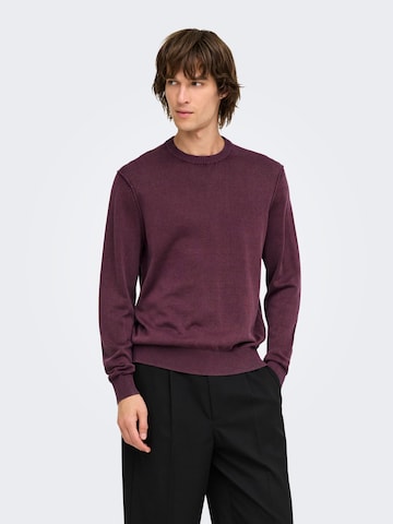 Only & Sons Trui 'GARSON ' in Rood