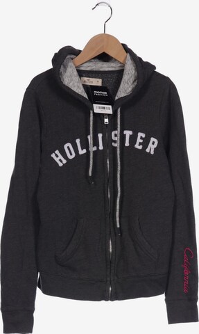 HOLLISTER Sweatshirt & Zip-Up Hoodie in M in Grey: front