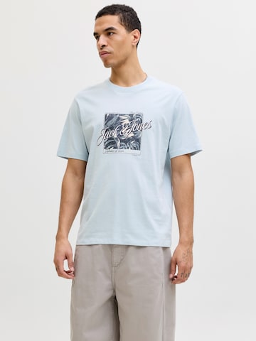 JACK & JONES T-Shirt 'JJHONOLULU' in Blau: Vorderseite
