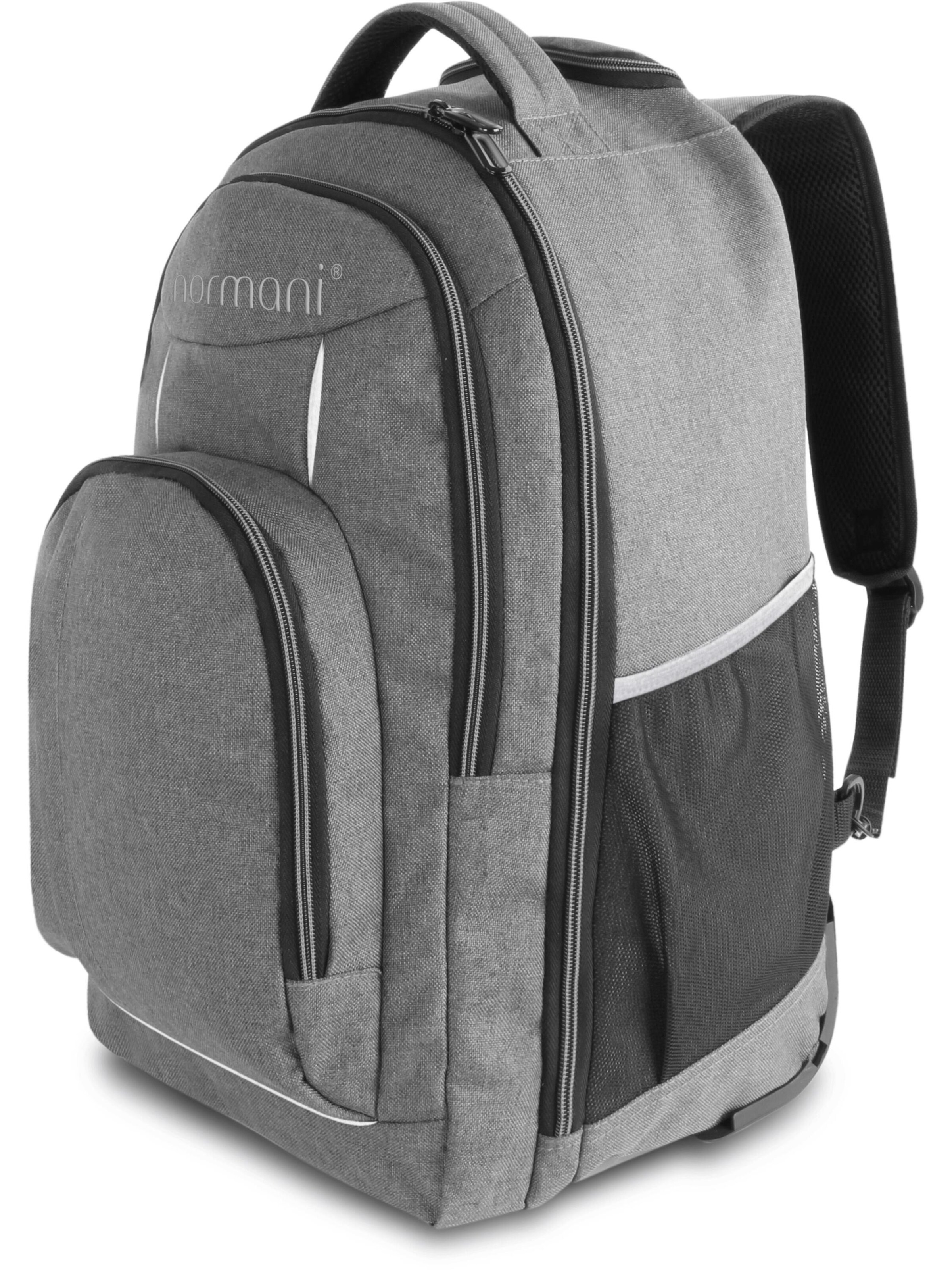 normani Backpack ' Yori ' in Grey: front