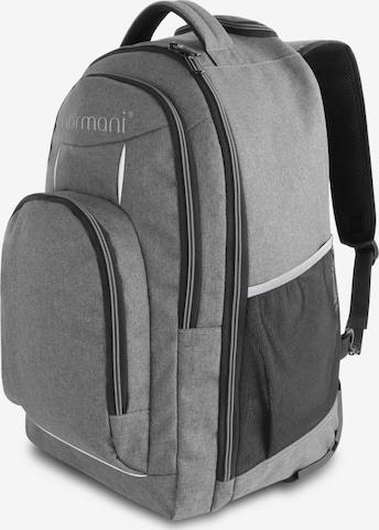 normani Backpack ' Yori ' in Grey: front