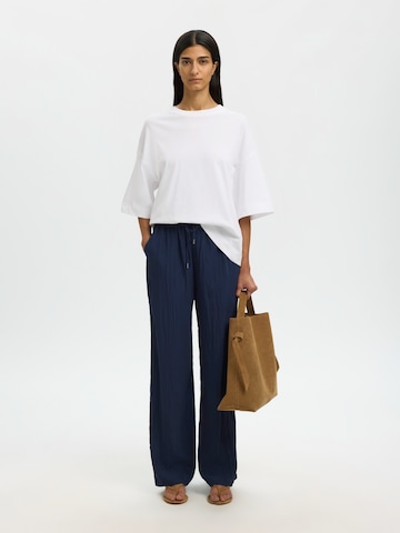 SELECTED Bő szár Nadrág 'SLFIONA' - kék