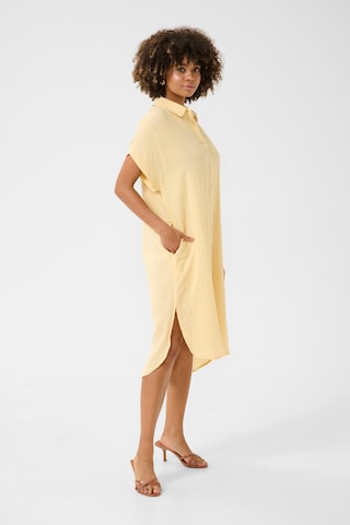 CULTURE Shirt dress in Yellow