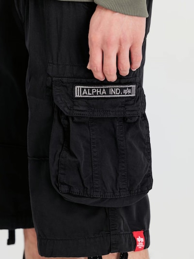 ALPHA INDUSTRIES Pants in 30 in Black, Item view