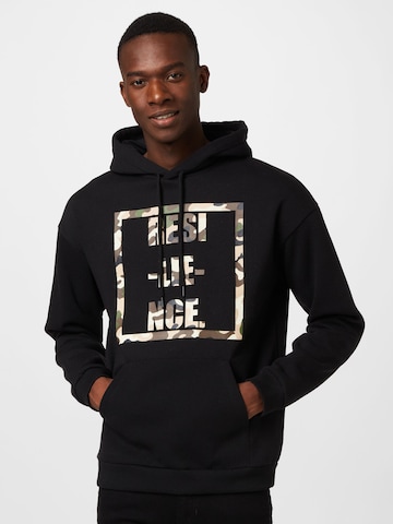 ABOUT YOU Sweatshirt 'Anthony' in Black: front