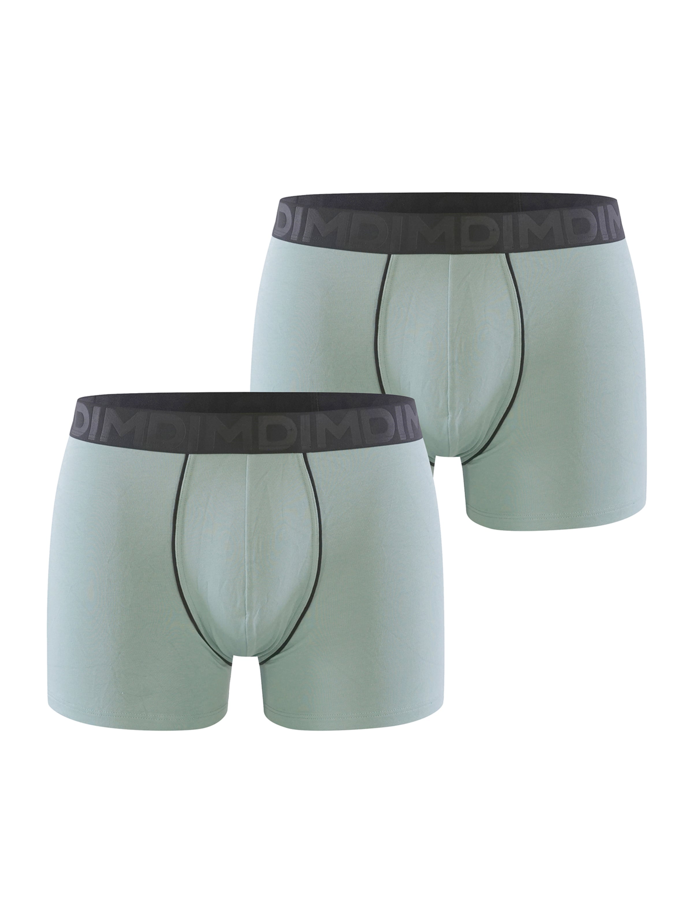 DIM Boxershorts in Grün: Vorderseite