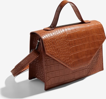 PIECES Handväska 'SAHARA' i brun: framsida