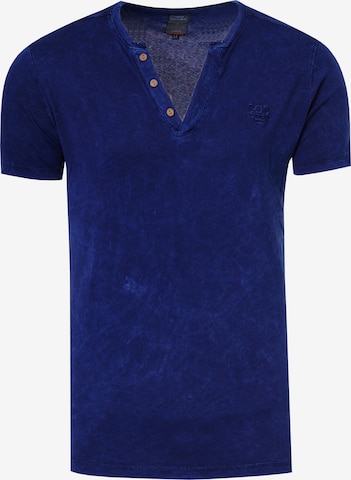 Rusty Neal Shirt in Blauw: voorkant