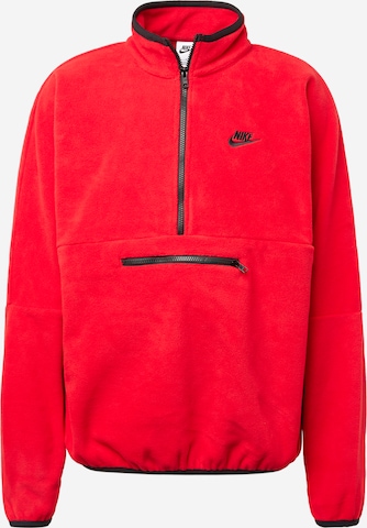 Nike Sportswear - Sudadera 'Club Polar' en rojo: frente