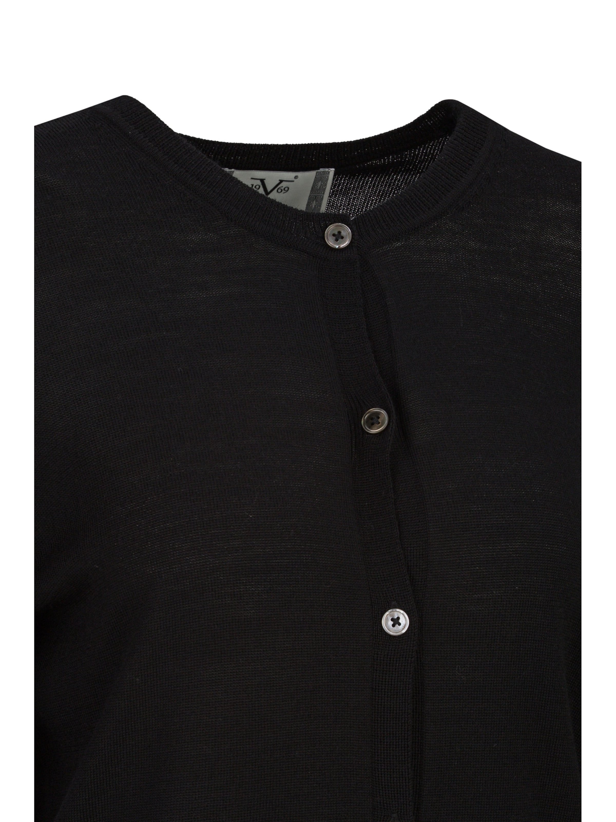 19V69 ITALIA Knit cardigan 'Noella' in Black