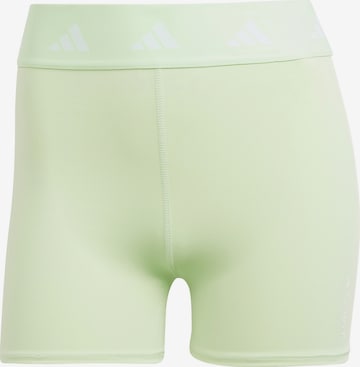 Pantalon de sport 'Techfit' ADIDAS PERFORMANCE en vert : devant