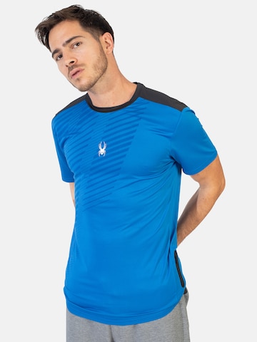 Spyder Funkcionalna majica | modra barva: sprednja stran