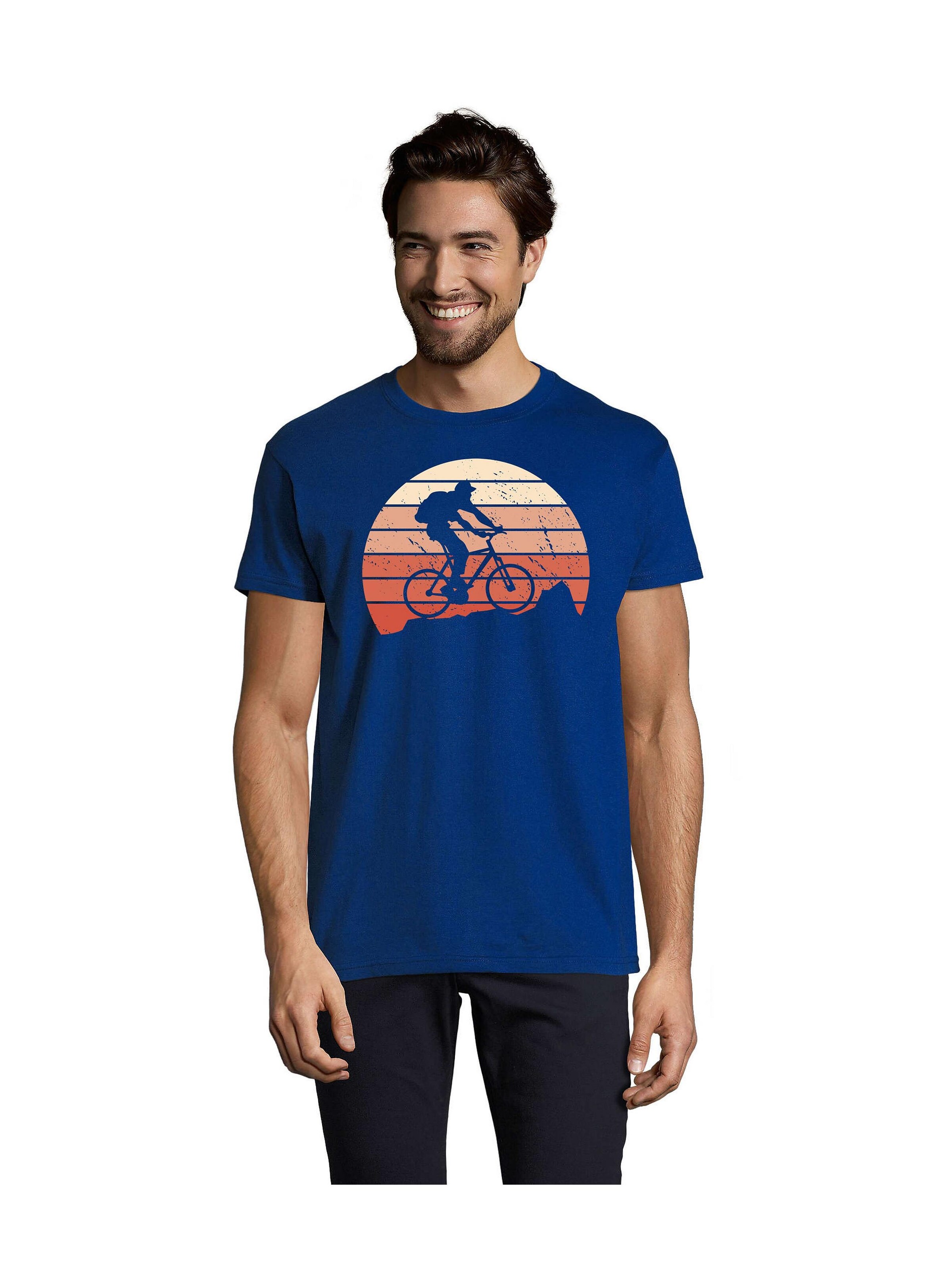 Blondie & Brownie Shirt 'Mountain Bike Vintage' in S in Royal blue, Item view