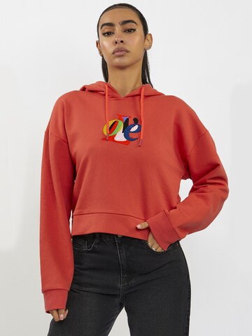 FRESHLIONS Sweatshirt in Rood: voorkant