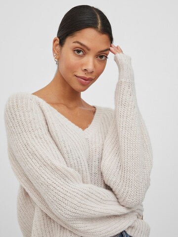 VILA Sweater 'Chinti' in Grey