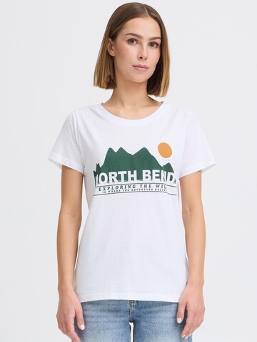 T-shirt ' NBCash ' North Bend en blanc : devant