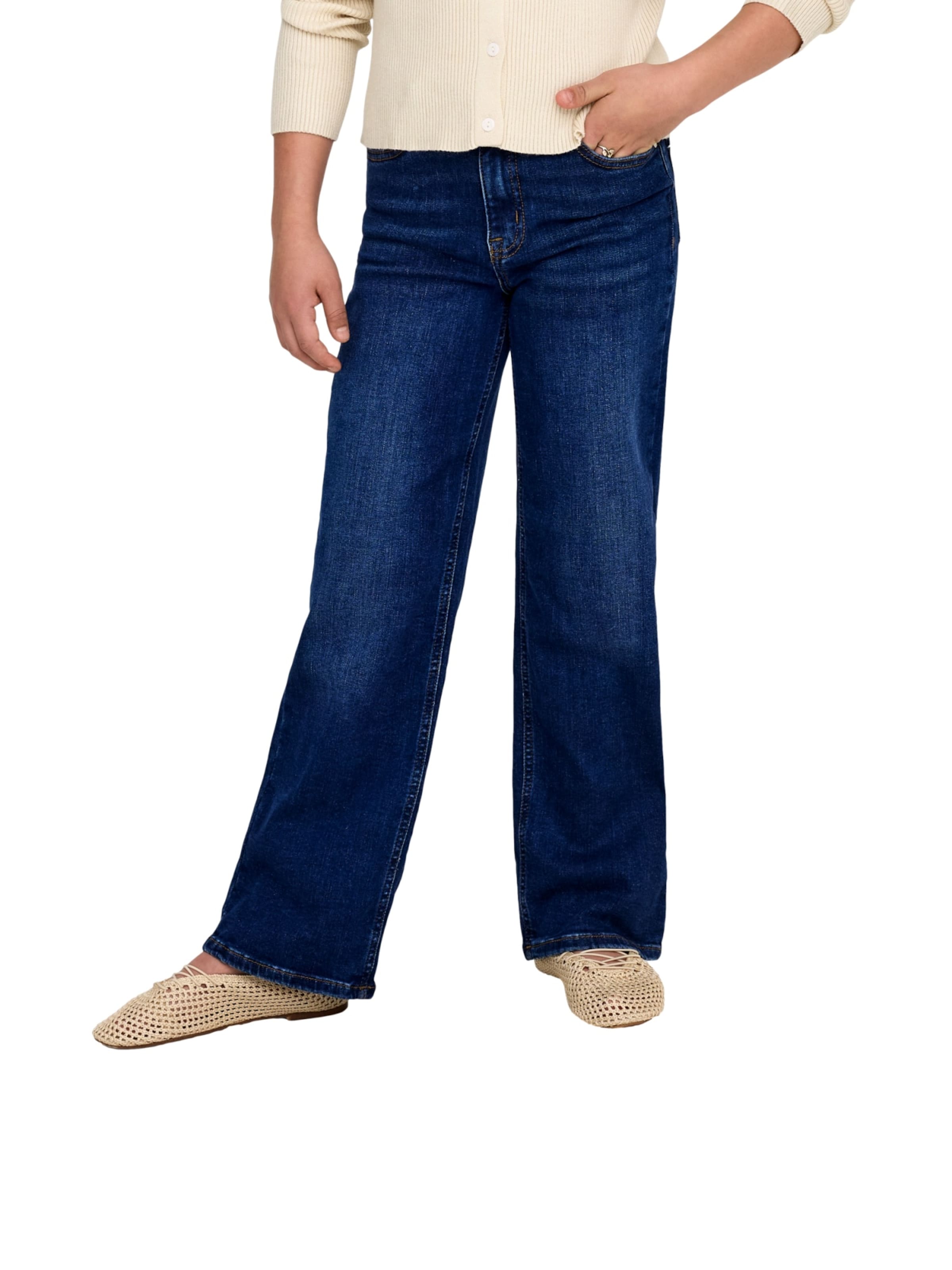 ONLY GIRLS Regular Jeans 'KOGMadison' in Blauw: voorkant