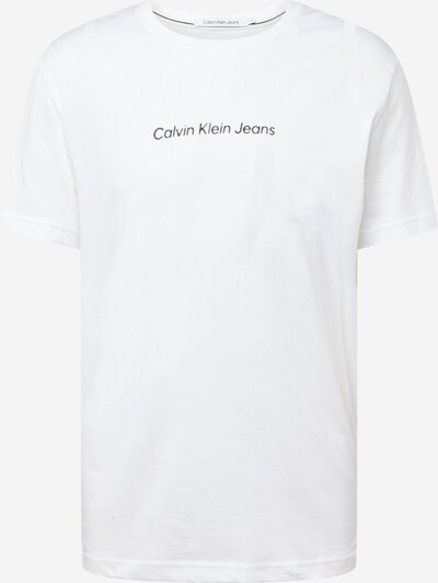 Calvin Klein Jeans T-Shirt en noir / blanc cassé, Vue avec produit