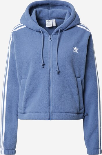 ADIDAS ORIGINALS Fleecejacke in blau / weiß, Produktansicht