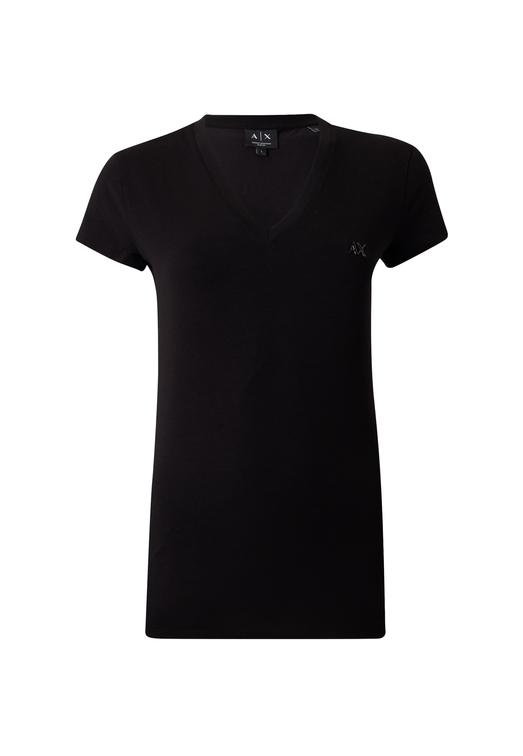 ARMANI EXCHANGE Tričko - Čierna: predná strana