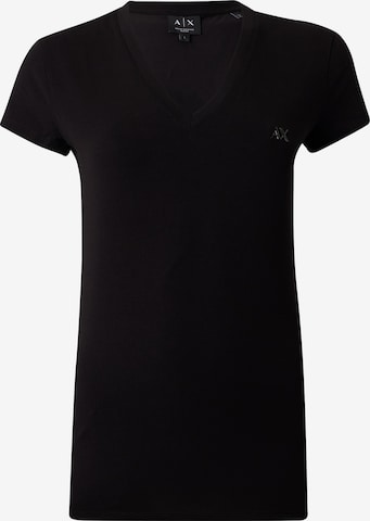juoda ARMANI EXCHANGE Marškinėliai: priekis