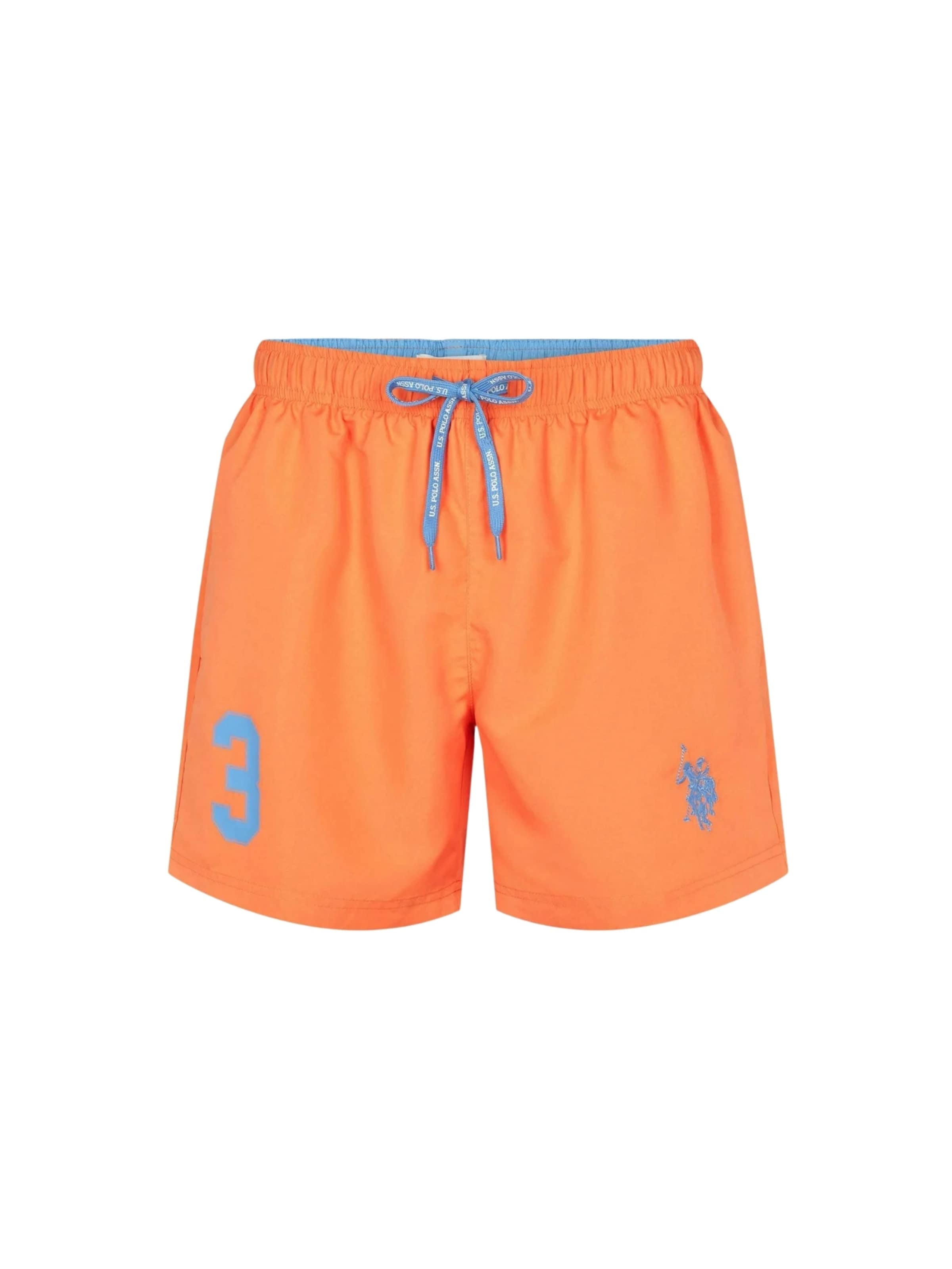 U.S. POLO ASSN. Zwemshorts ' UMALEXANDER ' in Oranje: voorkant