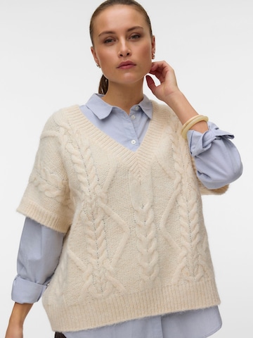 VERO MODA Trui 'VMSheila' in Beige: voorkant