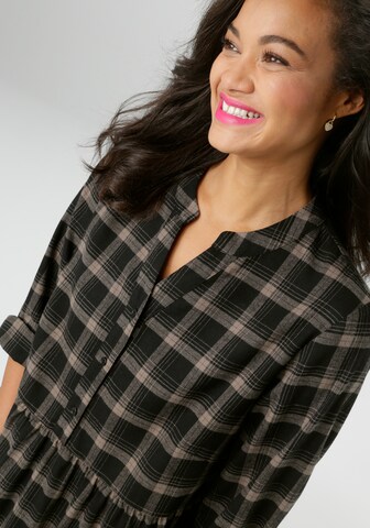 Aniston Shirt Dress in Black