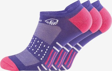 Chaussettes de sport GIESSWEIN en violet : devant