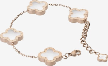 Bracelet 'Four-leaf Clover 17' Lenoites en rose : devant