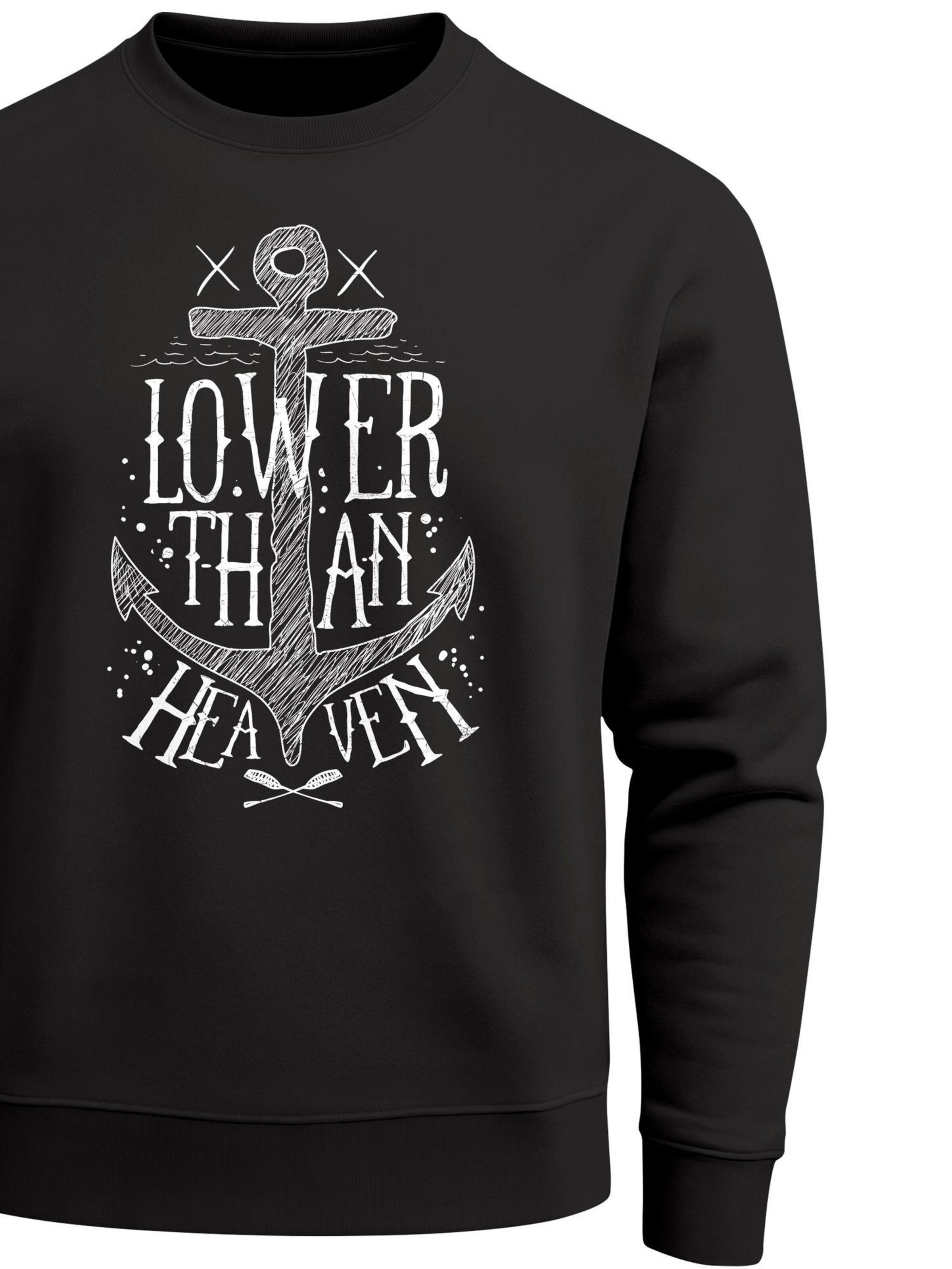 Neverless Sweatshirt 'Lower than heaven' in Black