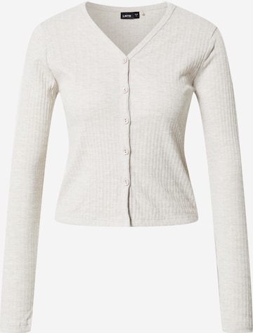 LMTD Knit Cardigan in Beige: front