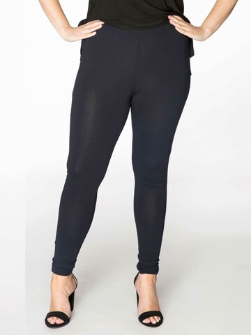 Yoek Skinny Leggings 'DOLCE' in Blue: front