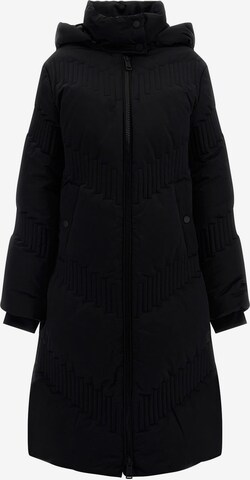 GUESS Winter Jacket in Black: front