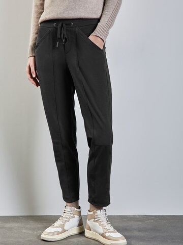 STREET ONE - Loosefit Pantalón chino 'Bonny' en negro: frente
