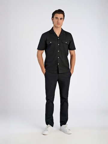 Lindbergh Regular fit Overhemd in Zwart