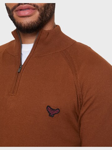Threadbare Sweater 'Lawson' in Brown
