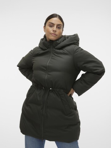 Vero Moda Curve Winterjas 'NOE' in Groen