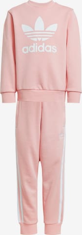 Tuta da jogging 'Adicolor' di ADIDAS ORIGINALS in rosa: frontale