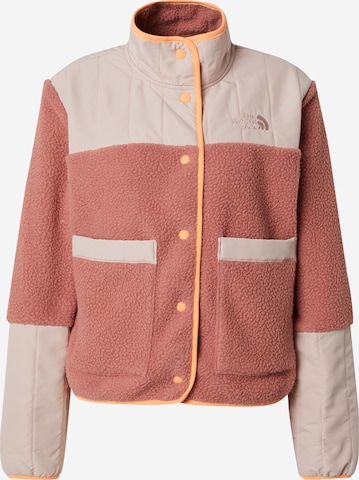 THE NORTH FACE Fleece jas 'CRAGMONT' in Bruin: voorkant