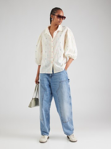 Lollys Laundry Bluse 'Heidi' i beige